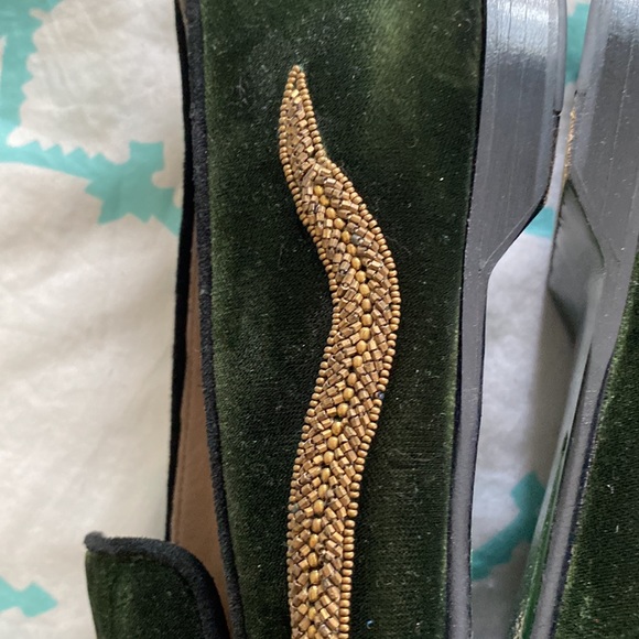Donald & Lisa Pliner signature velvet snake beaded loafer size 11 - Picture 9 of 13